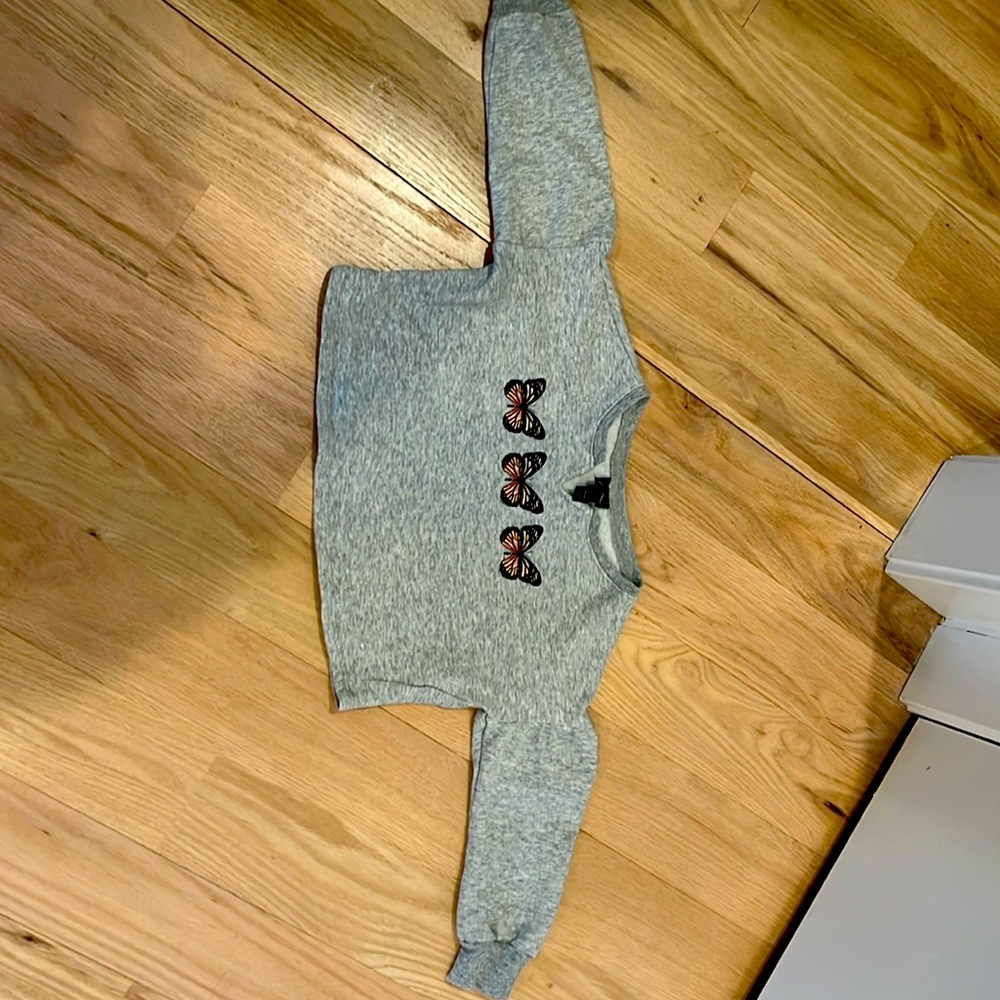 Art Class Cropped Girls Sweatshirt